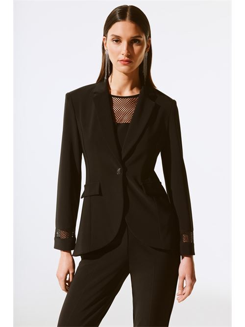 Blazer in maglia effetto seta e tulle con strass JOSEPH RIBKOFF | 2437521111